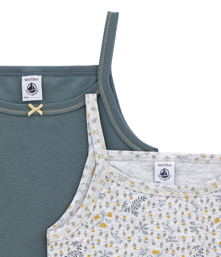 Duo de chemises &agrave; bretelles petite fille variante 1