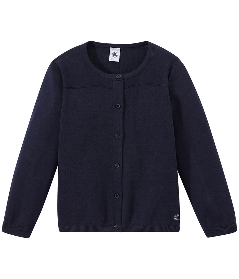 Cardigan fille bleu