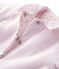 Veste bébé mixte ouatinée réversible à milleraies rose VIENNE/blanc ECUME