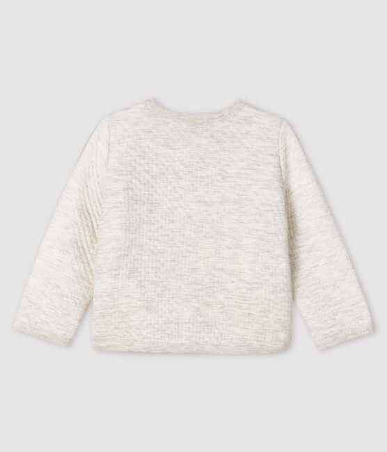 Cardigan bébé fille en tubique beige MONTELIMAR CHINE