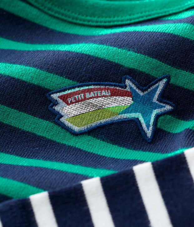 Marini&egrave;re en coton b&eacute;b&eacute;. blanc/multicouleur