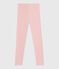 Legging enfant en coton uni rose JOLI