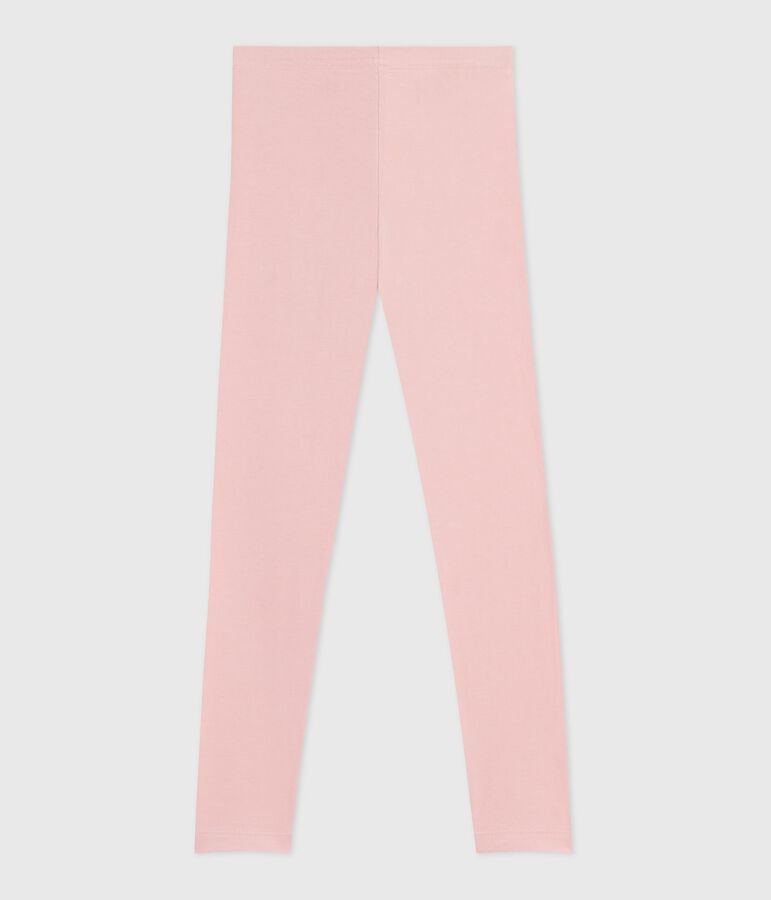 Legging enfant en coton uni rose JOLI