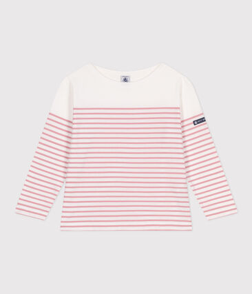 Tee-shirt marinière enfant en coton manches longues