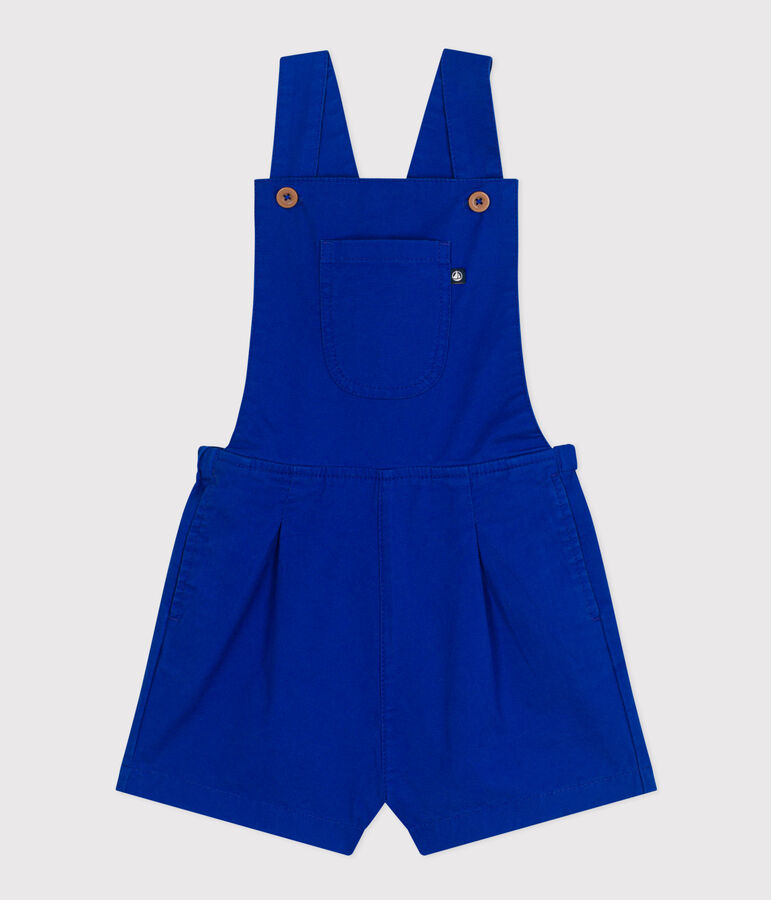 Salopette courte enfant fille bleu SURF