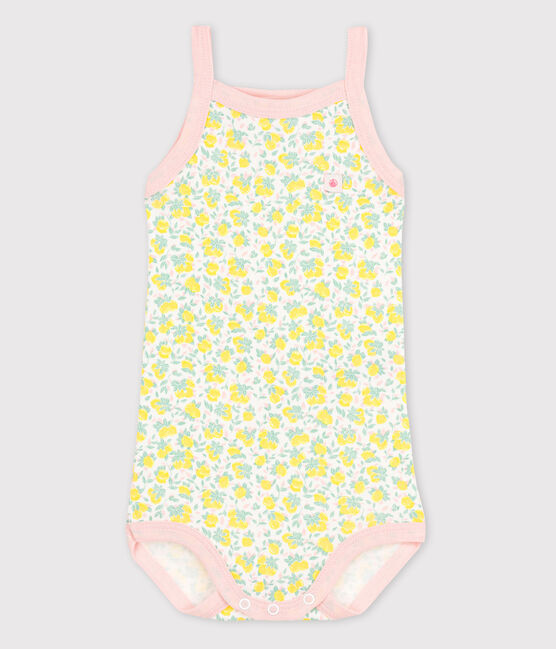 Body à bretelles bébé fille blanc ECUME/blanc MULTICO
