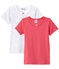 Lot de 2 t-shirts fille manches courtes blanc LOT