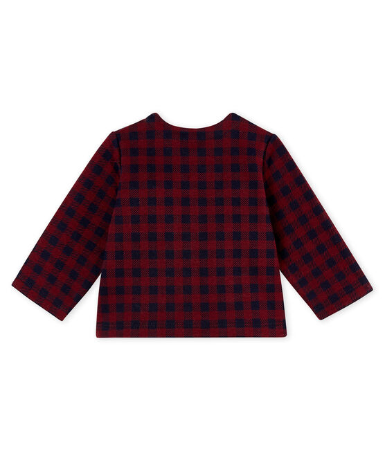 Cardigan vichy bébé fille rouge OGRE/bleu SMOKING
