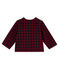 Cardigan vichy bébé fille rouge OGRE/bleu SMOKING