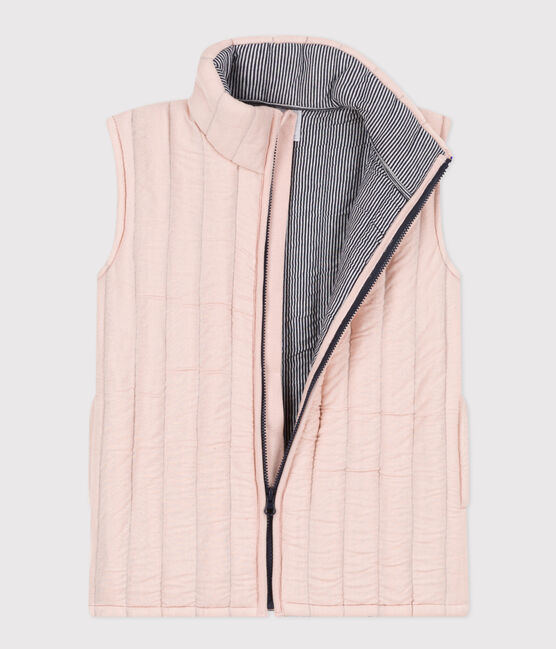 Veste sans manche en tubique enfant fille / garçon rose SALINE