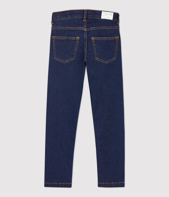 Pantalon slim en denim enfant garçon bleu DENIM BLEU FONCE