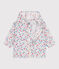 Coupe-vent bébé anti-UV en polyester, imprimé fleuri blanc MARSHMALLOW/blanc MULTICO