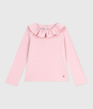 Tee-shirt enfant manches longues en coton uni