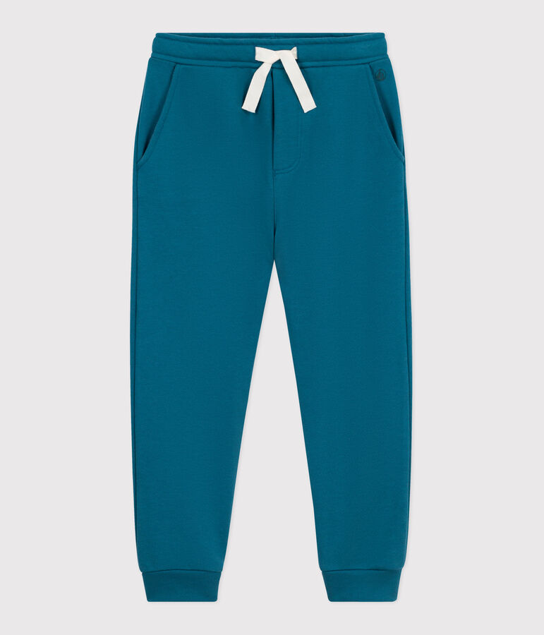 Pantalon de jogging enfant en coton uni vert DRAGONFLY