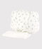 Lot sac et tapis à langer lapin bébé en tubique en coton biologique blanc MARSHMALLOW/gris GRIS