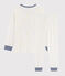 Pyjama enfant à motif tigre en côte blanc MARSHMALLOW/blanc MULTICO