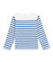 Marinière creative enfant garçon blanc MARSHMALLOW/bleu PERSE