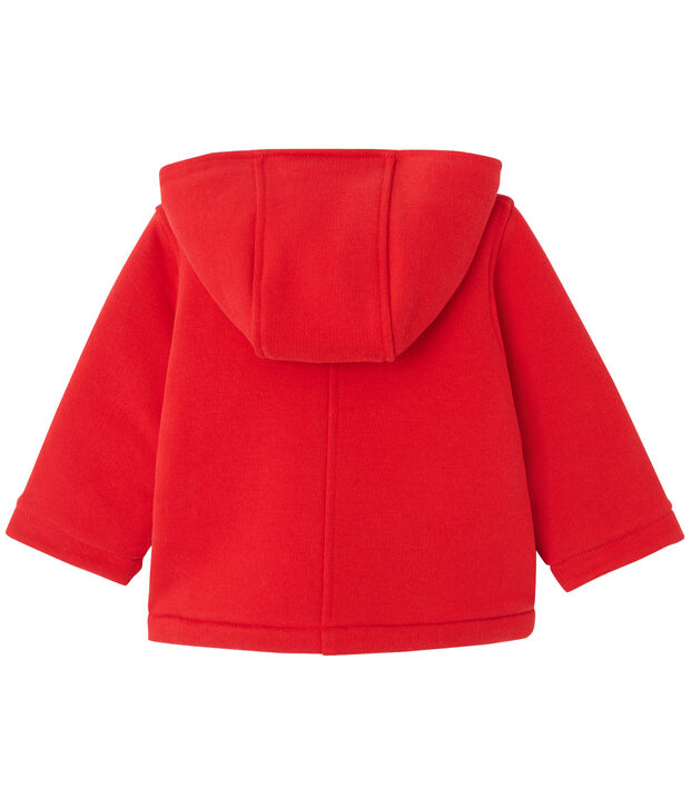 Duffle coat b&eacute;b&eacute; mixte en molleton rouge
