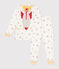Pyjama déguisement en coton imprimé espace enfant blanc MARSHMALLOW/blanc MULTICO
