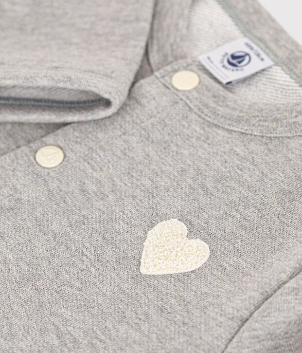 Cardigan en molleton enfant fille gris