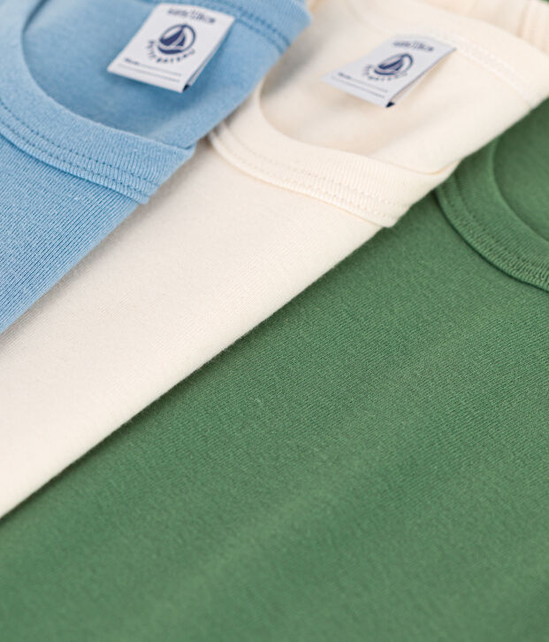 Lot de 3 d&eacute;bardeurs en coton petit gar&ccedil;on multicouleur