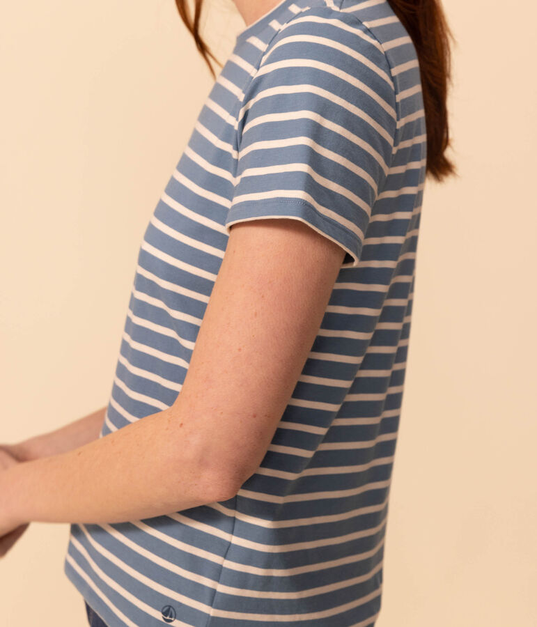 Tee-shirt LE DROIT col rond en coton Femme POLOCHON/ AVALANCHE