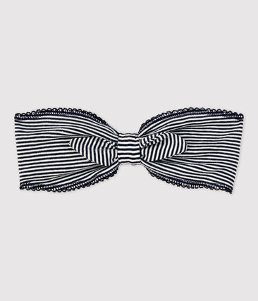 Bandeau bébé marinière en coton biologique.