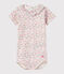 Body bébé fille à collerette blanc MARSHMALLOW/rose CUPCAKE/ MULTICO