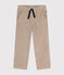 Pantalon droit en velours enfant garçon HUITRE