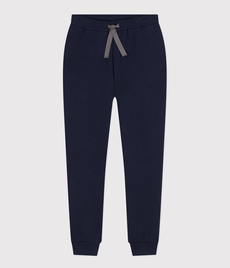 Pantalon en coton &eacute;pais Femme bleu