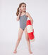 Maillot de bain une pièce enfant à rayures