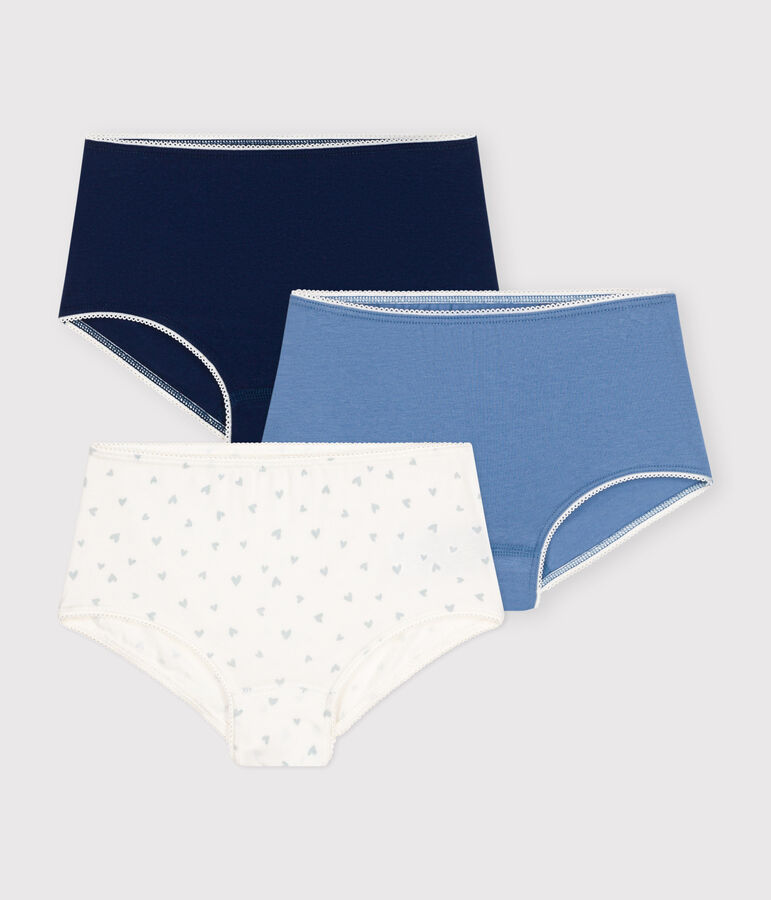 Lot de 3 shorties en coton et &eacute;lasthanne enfant variante 1