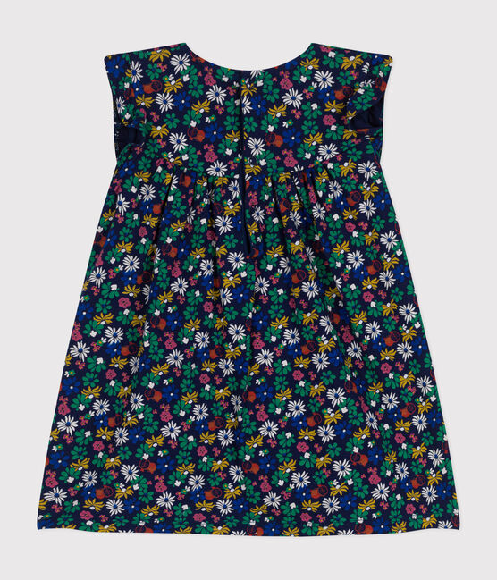 Robe sans manche en jersey léger bébé bleu MEDIEVAL/blanc MULTICO
