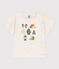 Tee-shirt manches courtes en jersey bébé beige MONTELIMAR CHINE