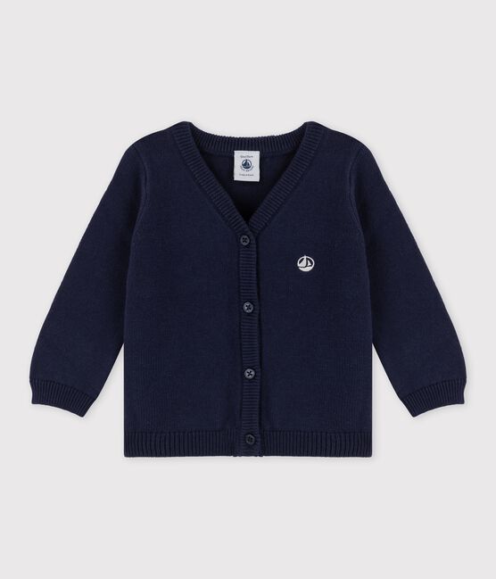 Cardigan en tricot bébé bleu SMOKING