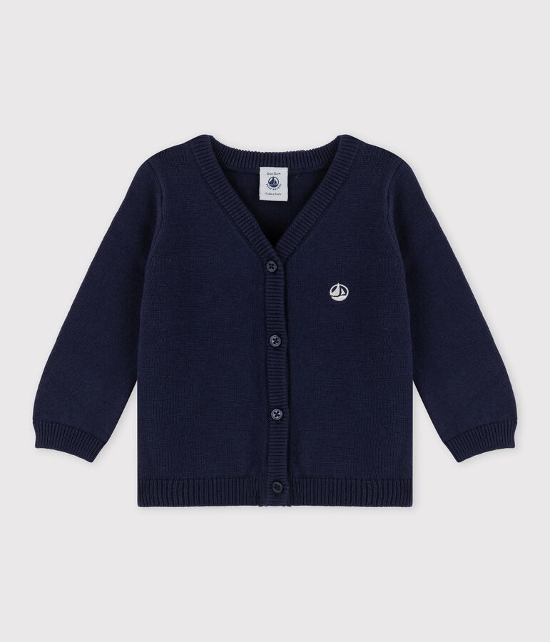 Cardigan en tricot b&eacute;b&eacute; bleu SMOKING