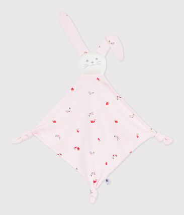 Doudou bébé en coton imprimé fleuri