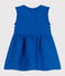 Robe bébé en lin sans manches bleu PORCELANA