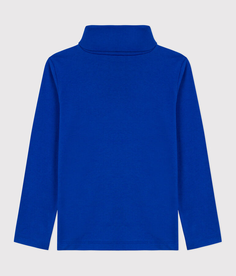 Sous-pull enfant en coton uni bleu OLYMPIC