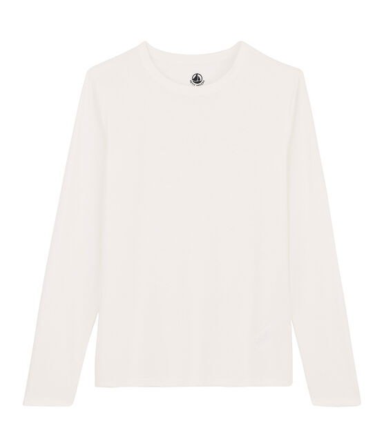 Tee shirt coton Sea island femme blanc MARSHMALLOW