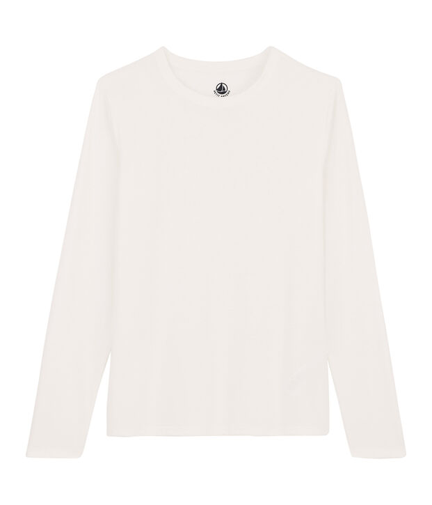 Tee shirt coton Sea island femme blanc