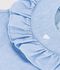Blouse b&eacute;b&eacute; en coton sans manches en chambray brod&eacute; bleu