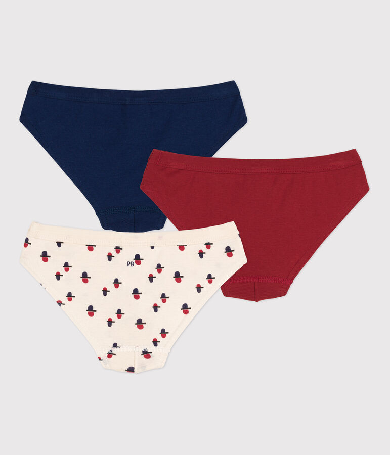 Lot de 3 slips petit gar&ccedil;on en coton multicouleur