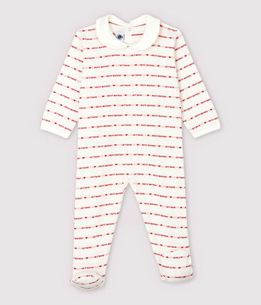 PETIT BATEAU - Dors-bien Petit Bateau Je T'aime bébé fille en jacquard