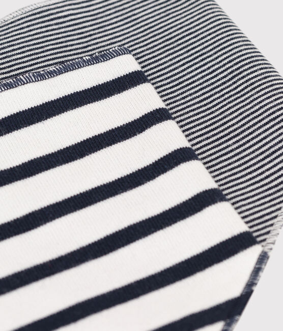 Lot de 2 bandanas-bavoirs bébé à rayures variante 1