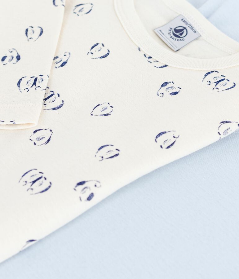 Lot de tee-shirts enfant en coton manches longues imprim&eacute; variante 1