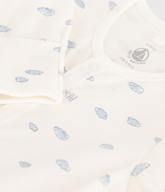 Combisac imprimé en coton blanc MARSHMALLOW/ EDNA