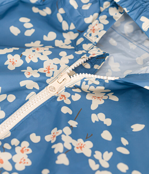 Coupe-vent l&eacute;ger enfant fille bleu/multicouleur