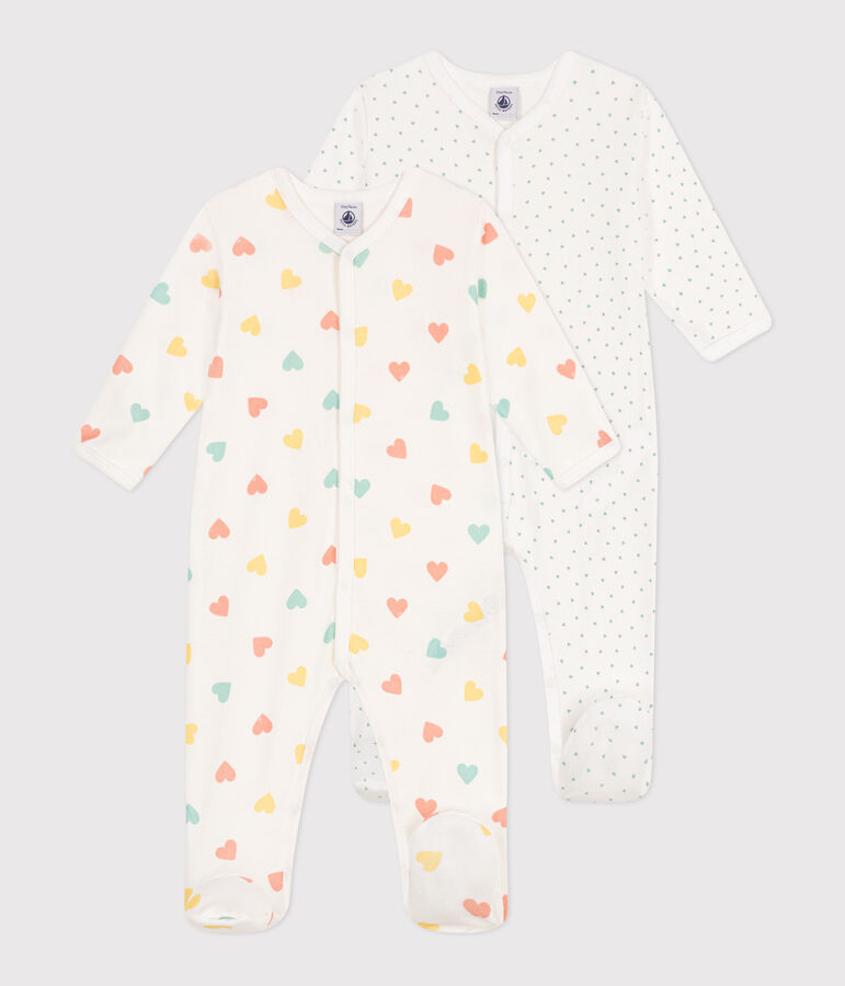 Lot de 2 pyjamas b&eacute;b&eacute; en coton imprim&eacute; variante 1