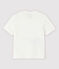 Tee-shirt manches courtes en côte bébé garçon blanc MARSHMALLOW